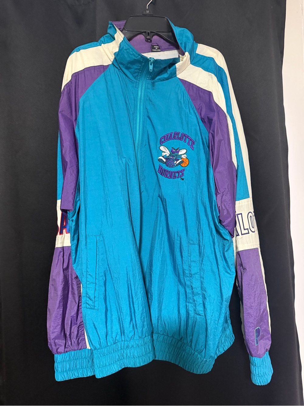 Pro Player Charlotte Hornets Teal Purple Windbreaker
